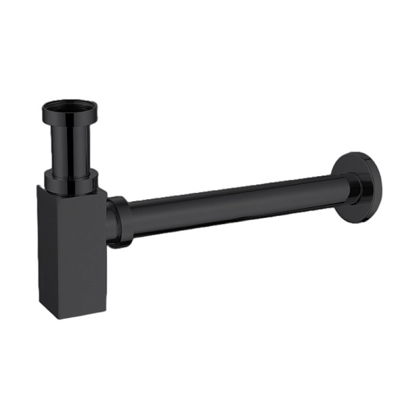 Сифон без выпуска для умывальника Azario 1 1/4" блистер черный матовый (AZ-109-BL)