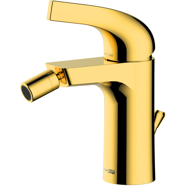 Смеситель для биде WasserKRAFT Sauer золотой (7106) Смеситель для биде WasserKRAFT Sauer золотой (7106)