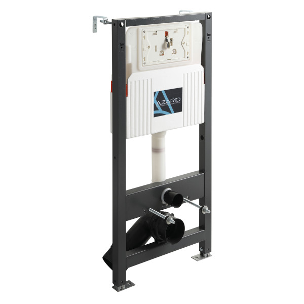 Инсталляция для подвесного унитаза Azario NEW 3/6л с возможностью подключения безконтактной клавиши смыва (AZ-510A)