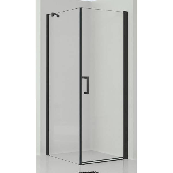 Душевой уголок Vincea Orta 900х900х1900 стекло прозрачное, профиль черный (VSR-1O9090CLB)