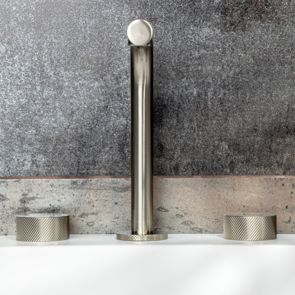 Смеситель для раковины на 3 отв.Boheme Stick NB (никель) (152-NB.4)