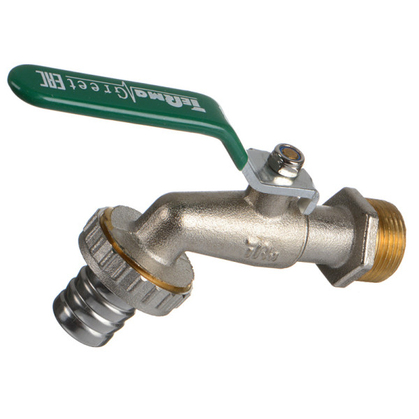 Кран 1/2" шаровый сливной со штуцером TeRma Greet (ручка) (30810) Кран 1/2" шаровый сливной со штуцером TeRma Greet (ручка) (30810)