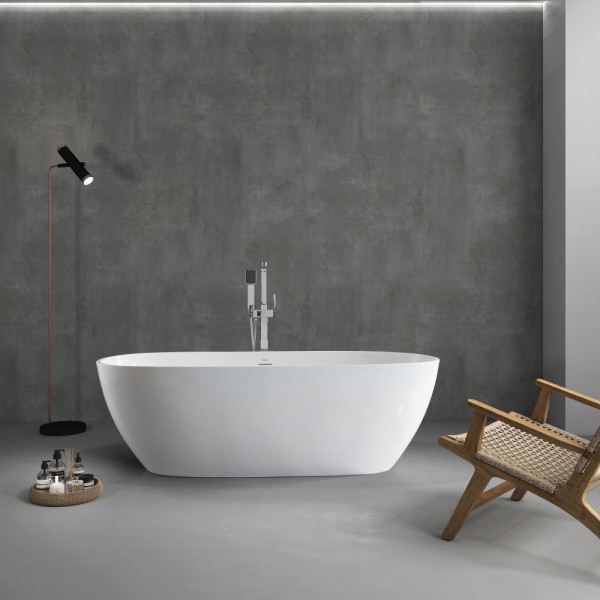 Ванна акриловая Abber 160x81,5x58 белая (AB9263-1.6)