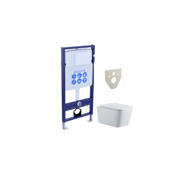 Комплект инсталляция с унитазом Aquatek Либра New (SET AQUATEK ЛИБРА N)