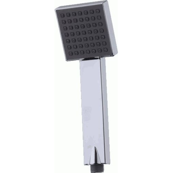 Душевая лейка Melodia 1 функция 75х75 L215 хром/черный (MKP20595)