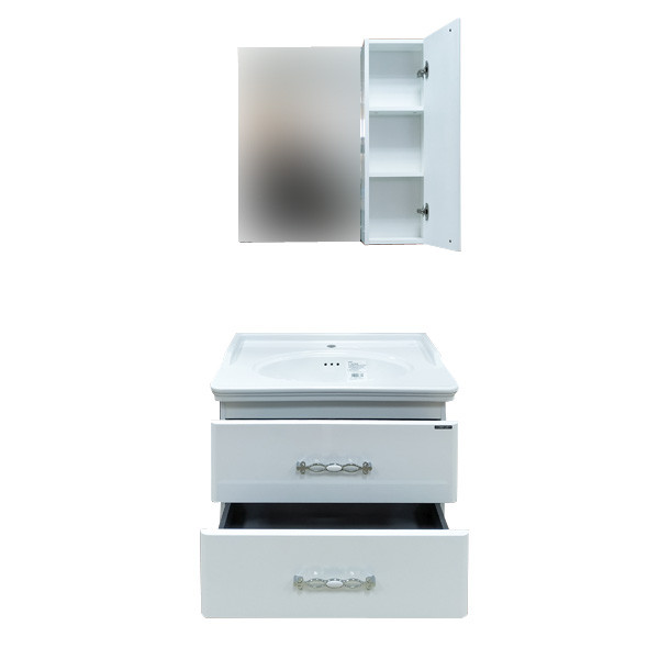 Тумба подвесная Comforty Монако 800x545x500 белый глянцевый с раковиной (00-00001492) Тумба подвесная Comforty Монако 800x545x500 белый глянцевый с раковиной (00-00001492)