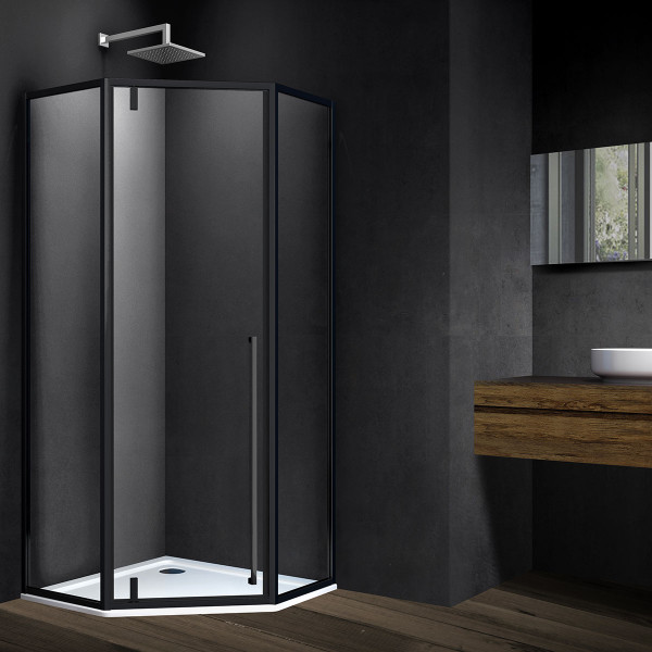 Душевой уголок Vincea Penta VSP-3P 900x900x1950 стекло прозрачное, профиль черный (VSP-3P900CLB) Душевой уголок Vincea Penta VSP-3P 900x900x1950 стекло прозрачное, профиль черный (VSP-3P900CLB)