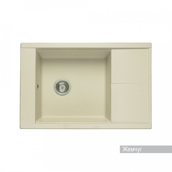 Мойка для кухни врезная Aquaton Делия 78 516x787x218 жемчуг (1.A715.1.32D.E24.0)
