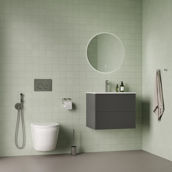 Унитаз подвесной Iddis Blanco безободковый с сиденьем soft-close белый (BLARNSEi25)