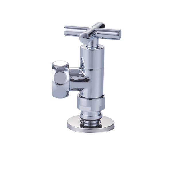 Вентиль запорный для полотенцесушителя Vieir 3/4"x1" НВ хром (VR2045C)