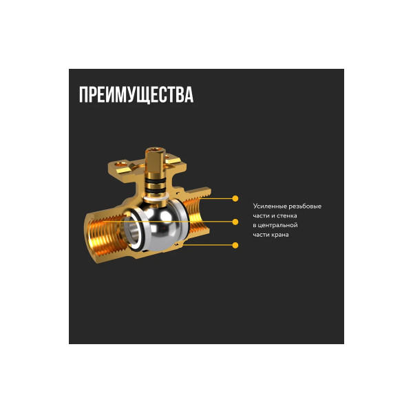 Кран шаровой с электроприводом Stahlmann 3/4" 12В (2282756)