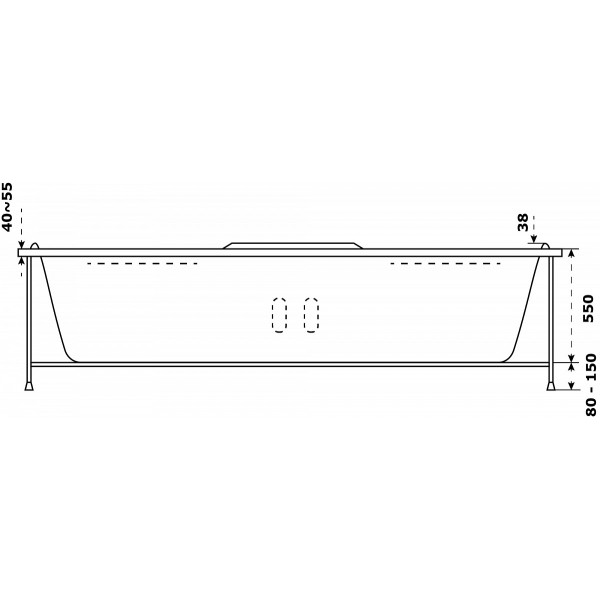 Ванна акриловая Azario Азура 150x150 (АЗВ0001)