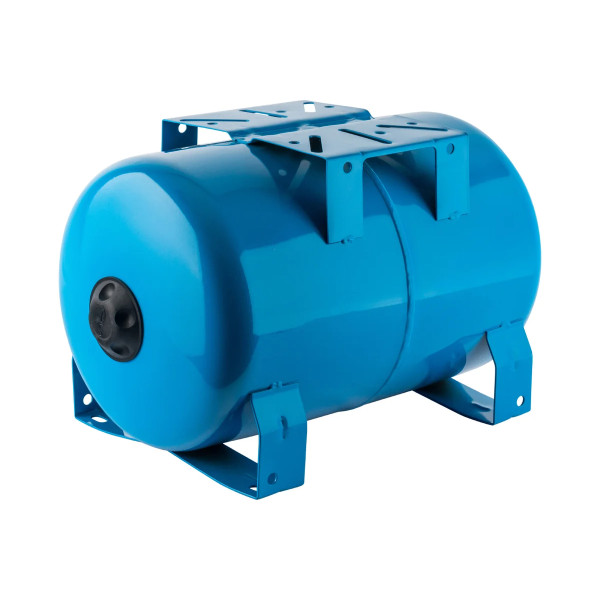 Бак расширительный для систем водоснабжения Stout 20 л. (10 бар, синий, горизонтальный) (STW-0001-100020)