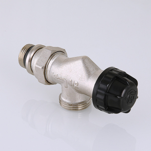 Клапан термостатический угловой 1/2"*3/4"(18) евроконус Valtec VT.180.NER (осевой) (VT.180.NER.04 )