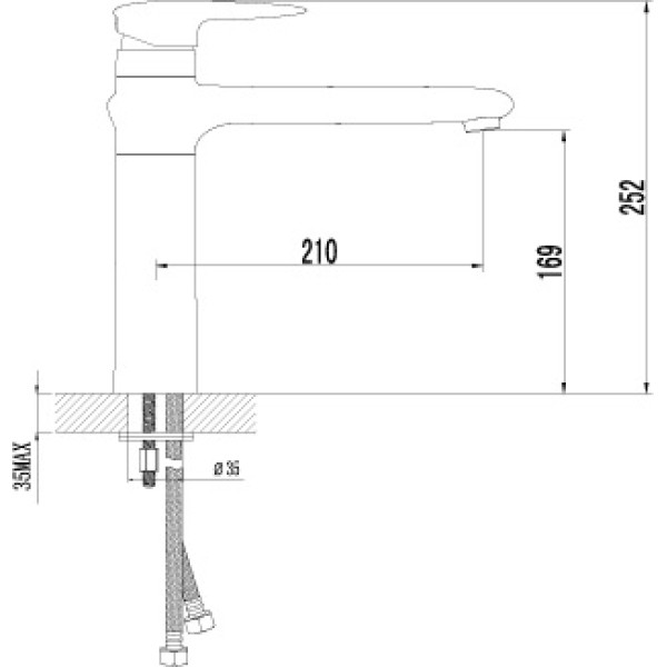 Смеситель для кухни Lemark Status (LM4404C)