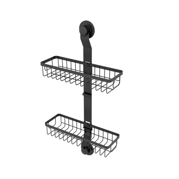 Полка двухярусная прямая проволока стальная черный матовый Easy Milardo (EAS0WS2M44)