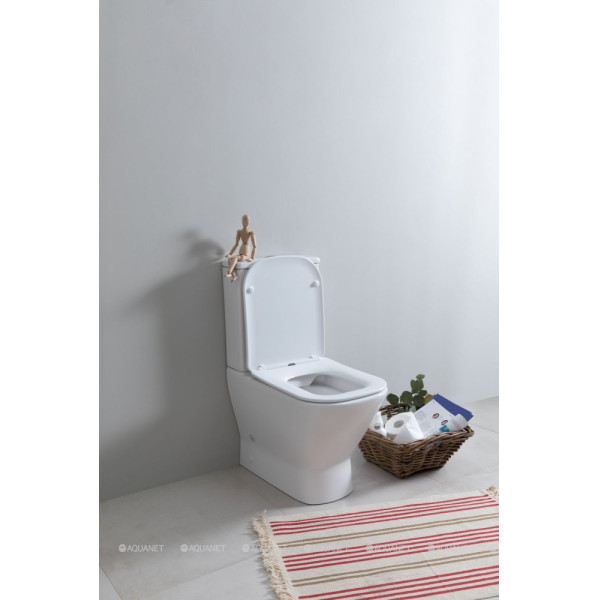 Чаша унитаза Aquanet FINE-C с сиденьем с soft-close белый (273786)