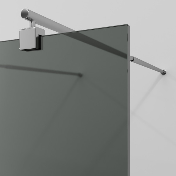 Душевое ограждение WasserKRAFT Vechte 86-89x200 стекло тонированное, профиль серебристый (60W39-TG) Душевое ограждение WasserKRAFT Vechte 86-89x200 стекло тонированное, профиль серебристый (60W39-TG)