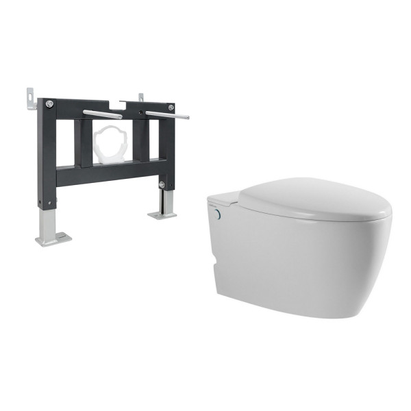 Комплект инсталляция с унитазом Abber Bequem (AC1107P-AC0101P)