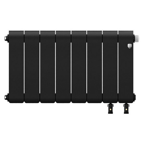 Радиатор биметаллический Royal Thermo Infinity 300 Noir Sable VR80 (8 секций) Чёрный (RTINSVR8030008) Радиатор биметаллический Royal Thermo Infinity 300 Noir Sable VR80 (8 секций) Чёрный (RTINSVR8030008)