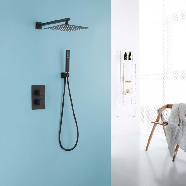 Душевая система Abber Daheim черный матовый (AF8251B) Душевая система Abber Daheim черный матовый (AF8251B)