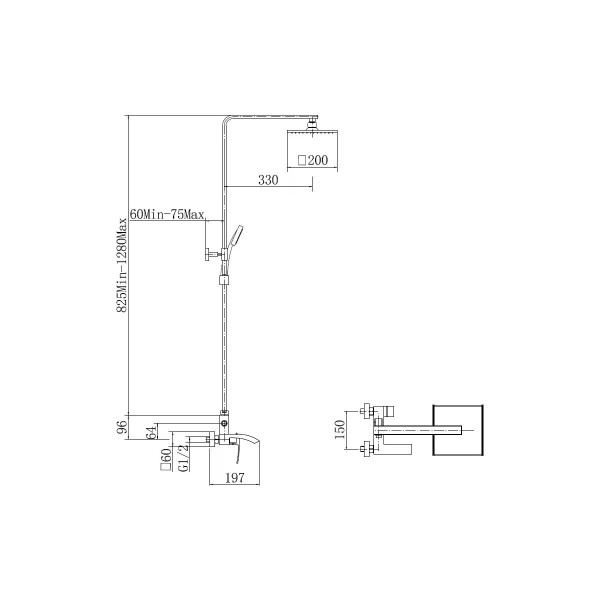 Душевая система Fashun белый (A52418-8)