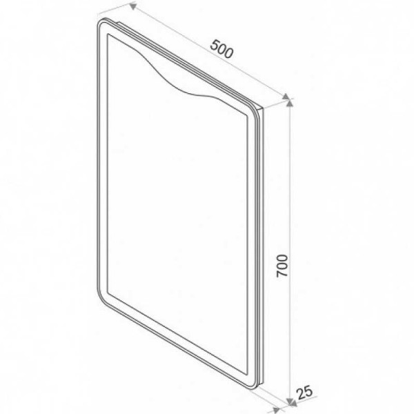 Зеркало Континент Amaze 50х70 с LED подсветкой и сенсорным выключателем Зеркало Континент Amaze 50х70 с LED подсветкой и сенсорным выключателем