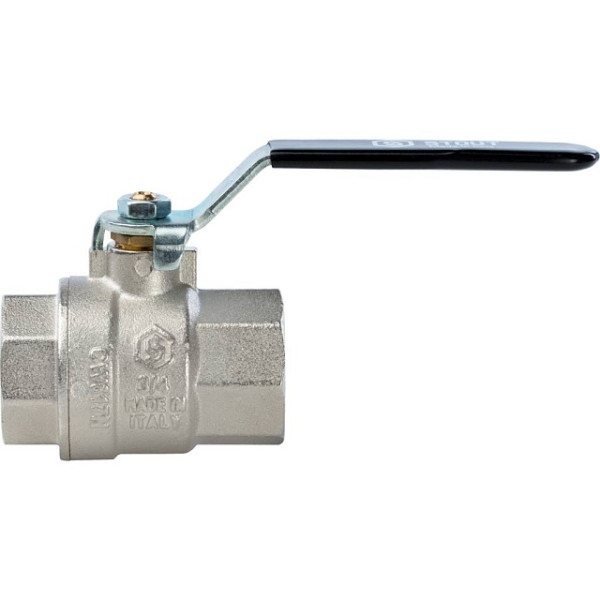 Кран 1 1/2" ВВ шаровый Stout (черная ручка, полнопроходной) (SVB-0001-000040)