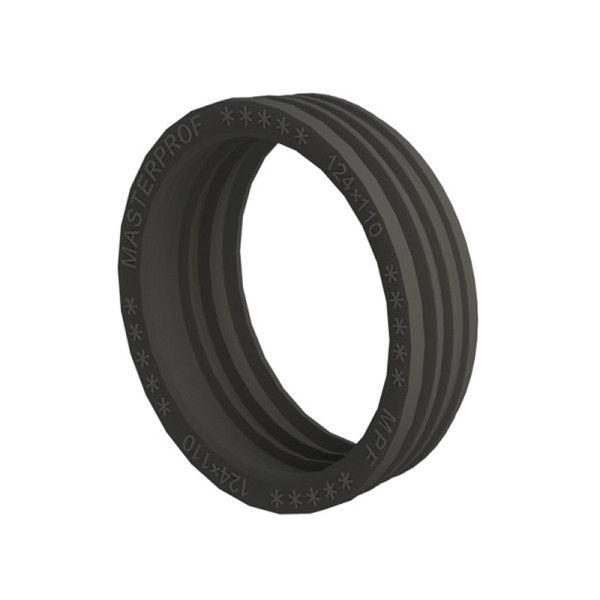 Манжета резиновая MasterProf 124x110 мм. для канализации (черная, тэп) (ИС.131817)