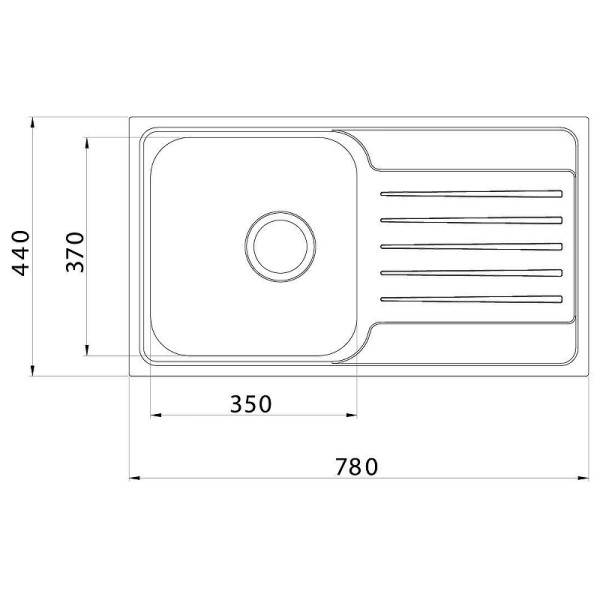 Мойка для кухни врезная Iddis sound 78x44 нержавеющая сталь шелк (SND78SDi77)