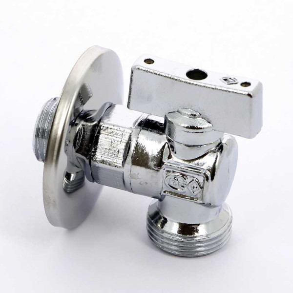 Кран Bugatti угловой 1/2"*3/4" НН шаровый с чашкой Minnesota 883 (08830002)