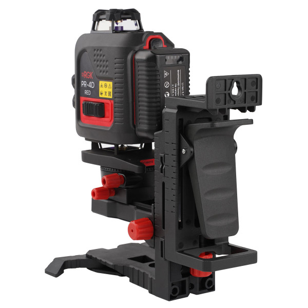 Уровень лазерный RGK PR-4D Red с красным лучом (756822)