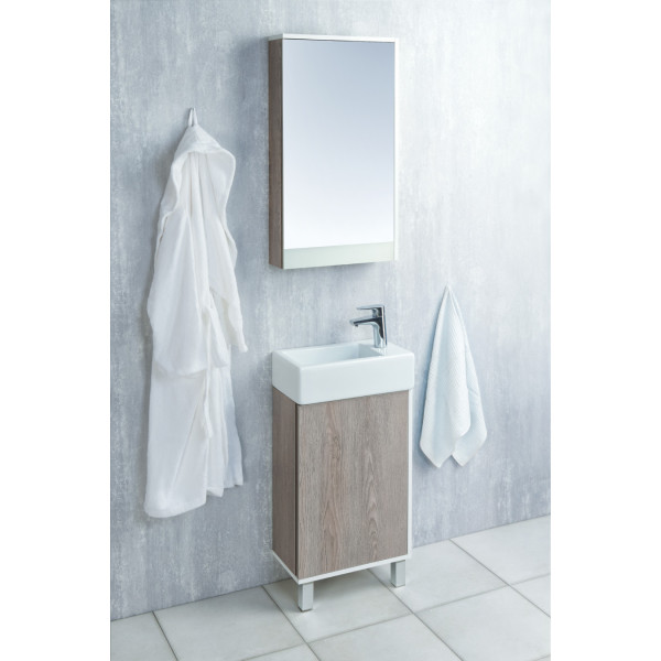 Тумба напольная Aquaton Эмма 448x245x625 белый, дуб наварра (1.A221.6.01E.AD8.0) Тумба напольная Aquaton Эмма 448x245x625 белый, дуб наварра (1.A221.6.01E.AD8.0)