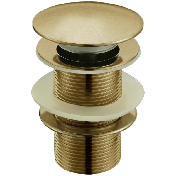 Донный клапан Boheme Medici с системой Клик-клак без перелива бронза (610)