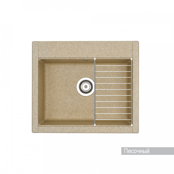 Мойка для кухни врезная Aquaton Делия 60 517x602x218 песочный (1.A715.2.32L.D22.0)