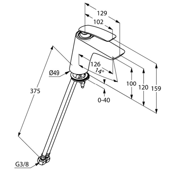 Смеситель для раковины Kludi Balance белый (520269175)