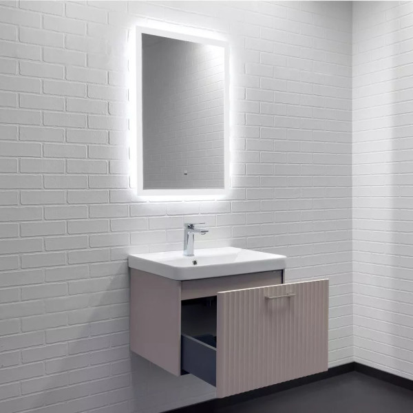 Тумба подвесная с раковиной Comforty Ангара 600x470x460 дуб латте (00-00021034)