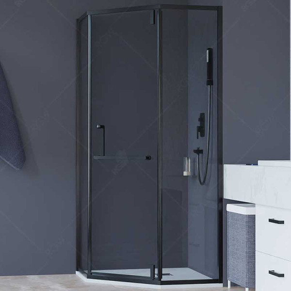 Душевой уголок RGW HO-084-B 90*90 стекло прозрачное, профиль черный 350608499-14