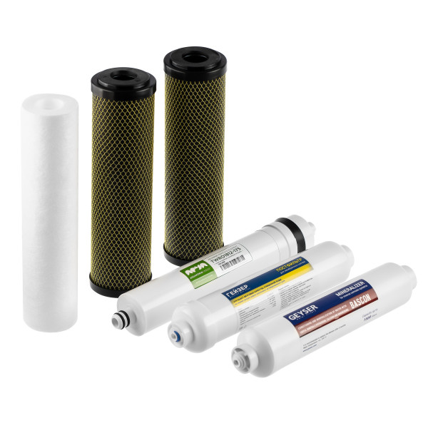 Комплект сменных картриджей мембранного фильтра Премиум RO3 (50174) Комплект сменных картриджей мембранного фильтра Премиум RO3 (50174)