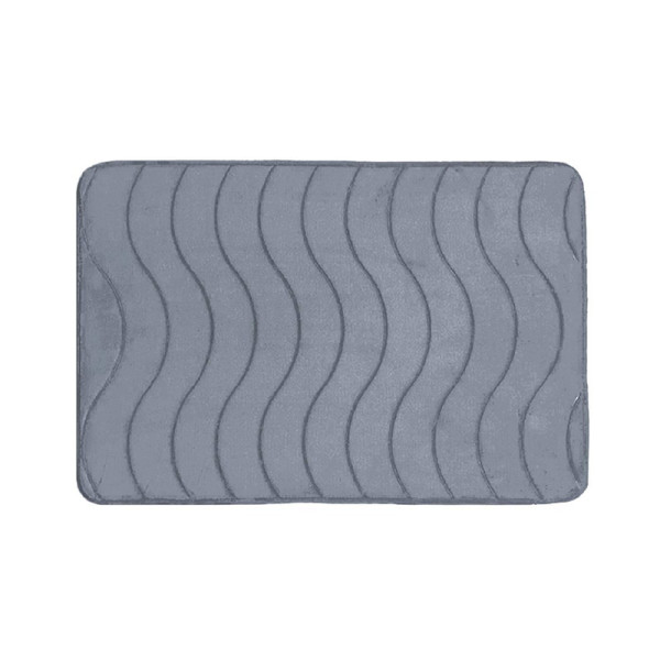 Коврик для ванной Melodia DOLCE флисовый 50х80 серый (MK406)