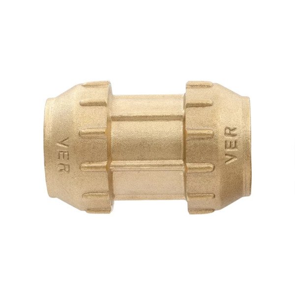 Соединение прямое 32*32 Vieir (латунь, для п/э трубы) (VER373) Соединение прямое 32*32 Vieir (латунь, для п/э трубы) (VER373)