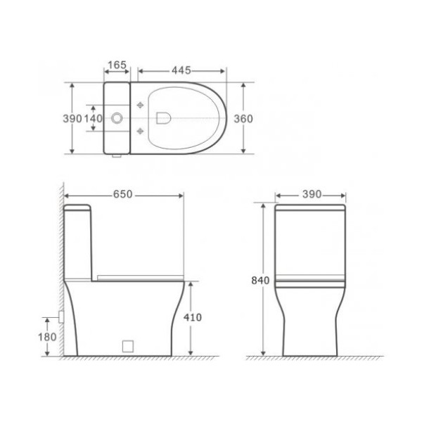 Бачок для унитаза Aquanet Roll 2-C-1 (240207)