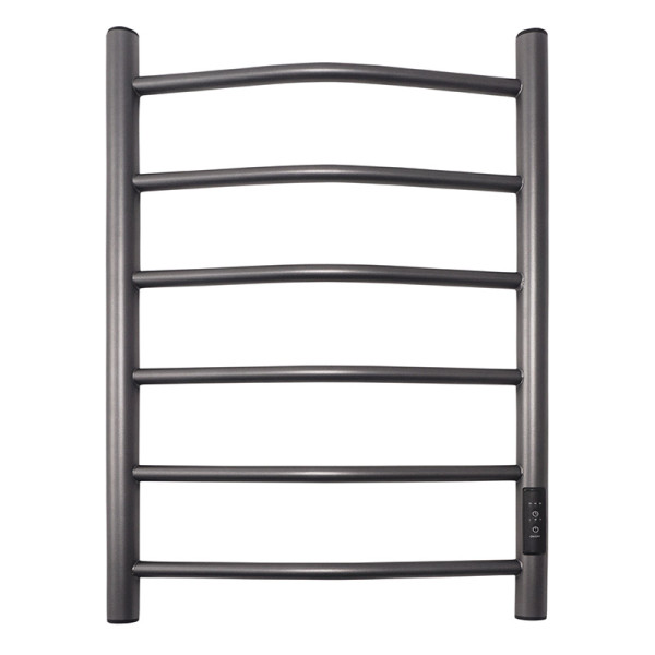 Полотенцесушитель электрический Melodia Classica Ferrum 400х600 П6 cухой ТЭН 87Вт встр.диммер графит (MTRCEF4060gt)