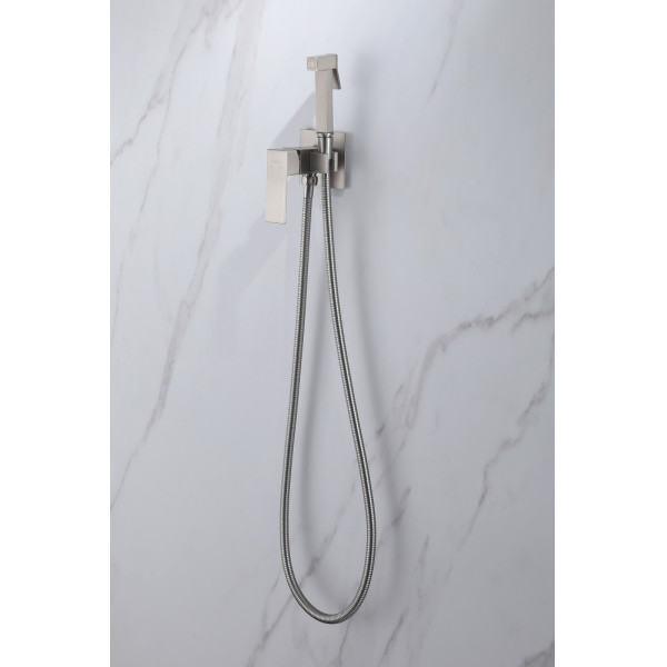 Смеситель с гигиеническим душем Abber Daheim сатин (AF8226SP)