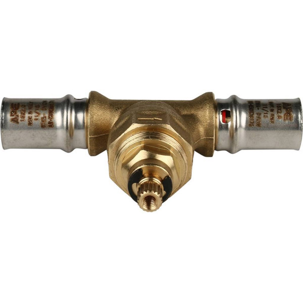 Кран 16x16 вентильный Stout (пресс, с хромированной ручкой) (SFP-0014-001616)