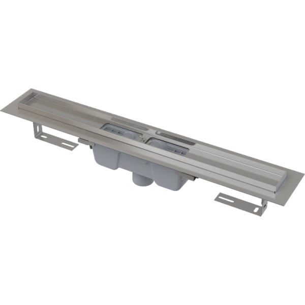 Лоток душевой AlcaPlast с порогами для перфор. решетки, с вертикальным стоком Alcadrain (APZ1001-850)