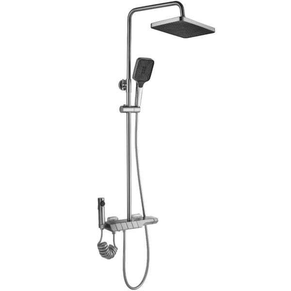 Душевая система термостатическая на четыре режима Rea Rob Nicel (REA-P6624)