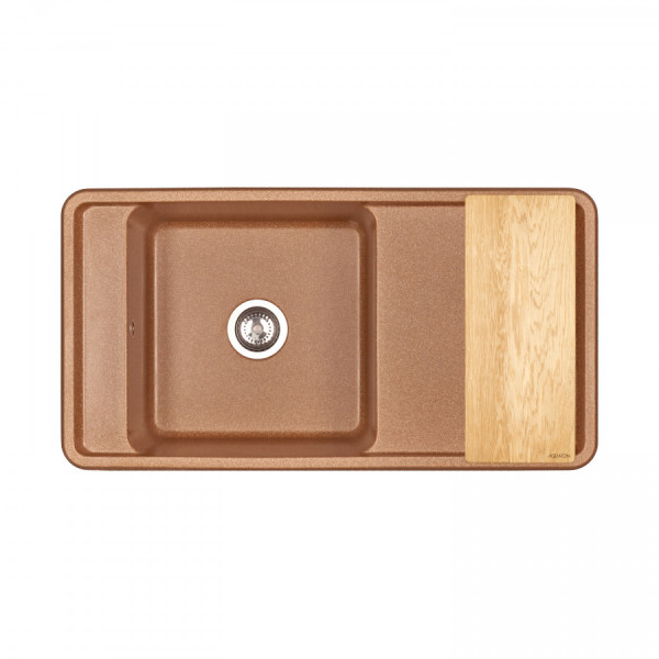 Мойка для кухни врезная Aquaton Беллис 510x970x250 терракот (1.A725.1.32B.S27.0) Мойка для кухни врезная Aquaton Беллис 510x970x250 терракот (1.A725.1.32B.S27.0)