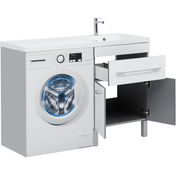 Тумба напольная Aquanet Верона 58 474х570х832 1 ящик, 2 двери, белая (182507)