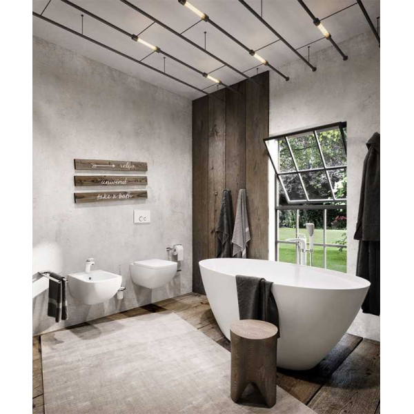 Смеситель для ванны напольный Kludi Balance с душевым гарнитуром (525909175) Смеситель для ванны напольный Kludi Balance с душевым гарнитуром (525909175)